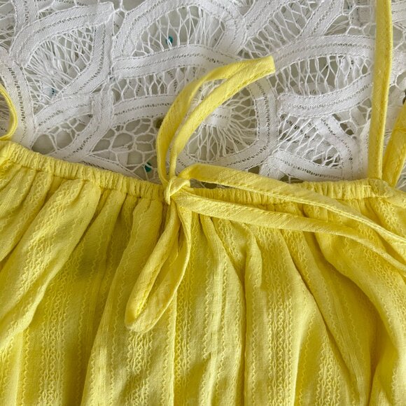 NWT Forever 21 Shinestar Cropped Tank Top Yellow - Picture 3 of 5